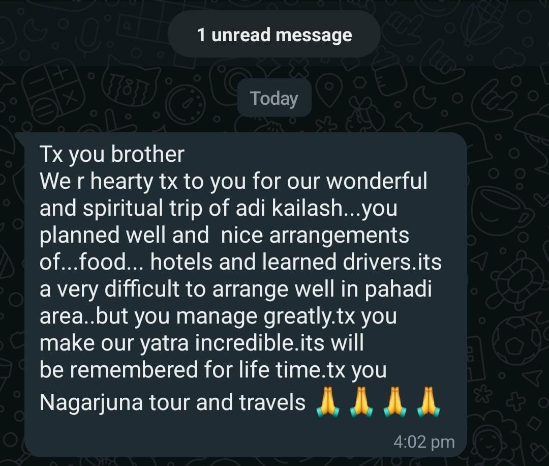Nagarjuna Travels Customer Testimonial 31